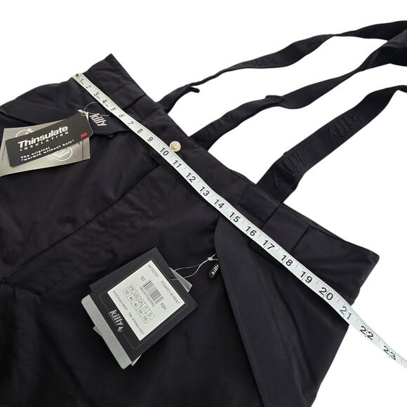 Killy Figro Mens Snow Pants Ski Bibs Black US40 French 50 Dermizax EV Thinsulate - Picture 11 of 12